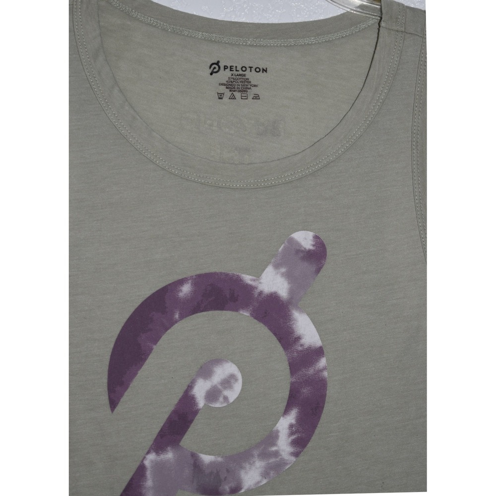 Peloton Tank Top Women XL Sage Green Go Beyond The Known Graphic Sleeveless Tee - Picture 7 of 16